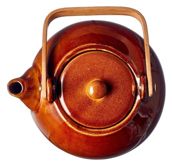Dzbanek do herbaty ceramiczny z sitkiem w bursztynowym kolorze 1,2 l Gastro Amber – Bitz