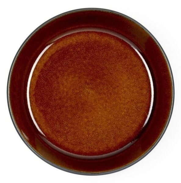 Czarna/w bursztynowym kolorze kamionkowa miska Gastro Black/Amber – Bitz