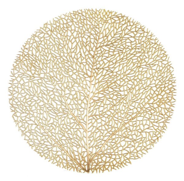 Mata stołowa w kolorze złota Tiseco Home Studio, ⌀ 38 cm