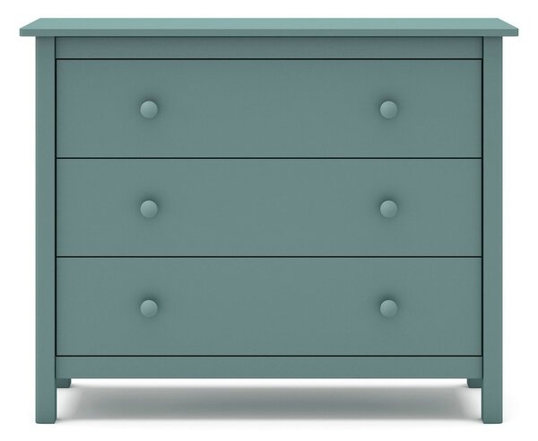 Morska niska komoda dziecięca z drewna sosnowego 100x80 cm Max – Marckeric