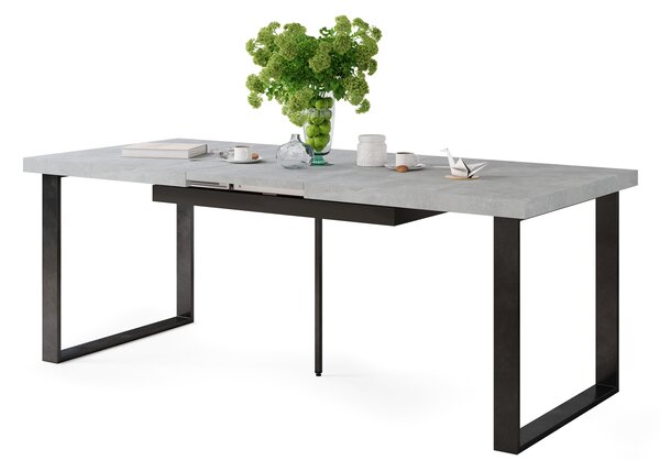 AVELLA Beton Jasny Atelier - STÓŁ LOFTOWY DO SALONU/JADALNI ROZKŁADANY DO 310 cm!