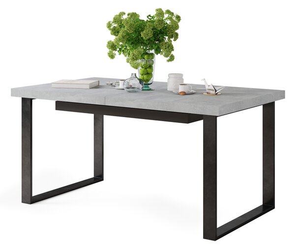 AVELLA Beton Jasny Atelier - STÓŁ LOFTOWY DO SALONU/JADALNI ROZKŁADANY DO 310 cm!