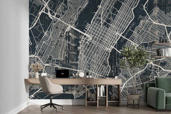 Fototapeta Mapa miasta, Fototapety miasta na ścianie, Popularne Fototapety, w01699v1 - Tapeko.pl
