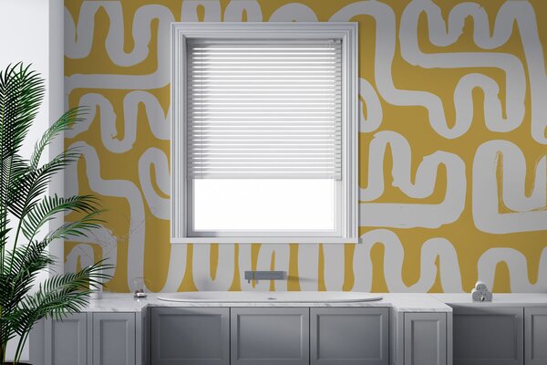 Fototapety Żółte linie nawijania, Fototapety designerskie, w01686v1 : Uwalls.pl