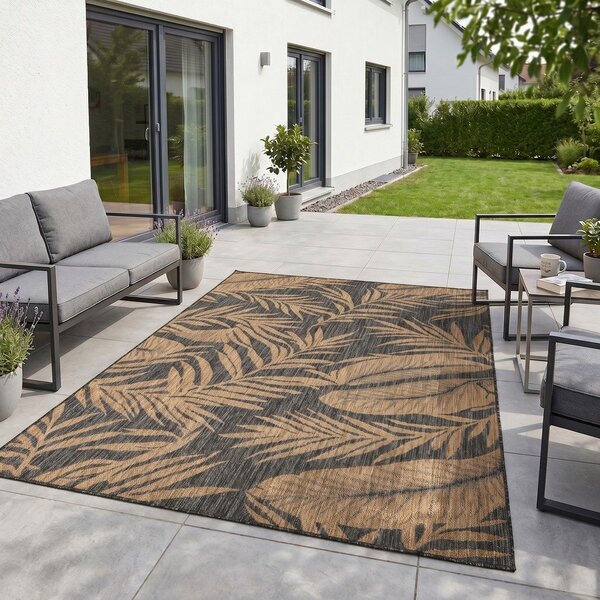 Czarny/brązowy dywan odpowiedni na zewnątrz 120x170 cm Mira 1451 – Ayyildiz Carpets