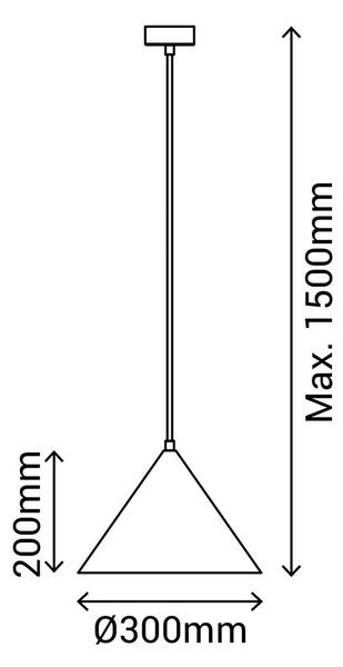 Szara lampa wisząca SULION Vilma, wys. 150 cm