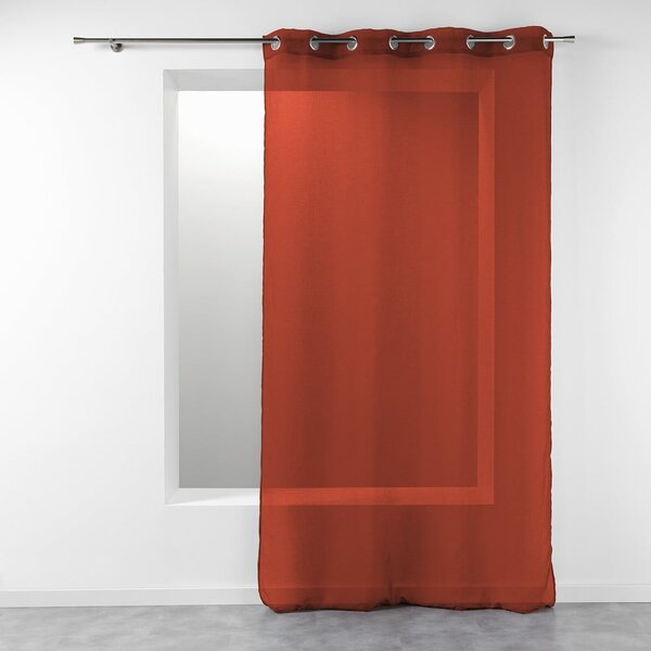 Firanka w kolorze terakoty 140x240 cm Telma – douceur d'intérieur