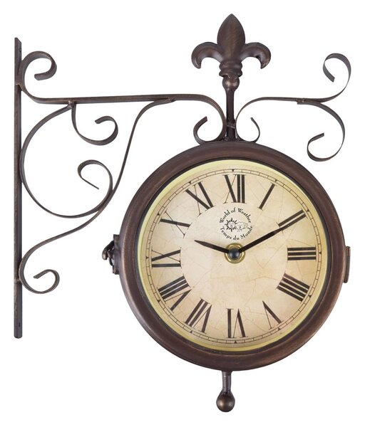Zegar ścienny z termometrem Esschert Design Rustic
