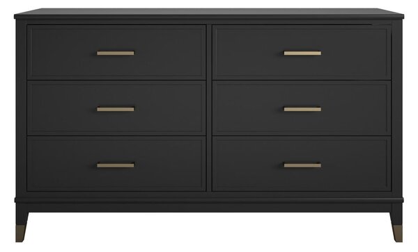 Czarna komoda 144x85x41 cm Westerleigh – Støraa