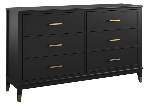 Czarna komoda 144x85x41 cm Westerleigh – Støraa