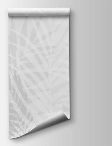 Fototapeta Szare i białe tło z liśćmi, Fototapety Natura, Popularne Fototapety, w02026v1 - Tapeko.pl