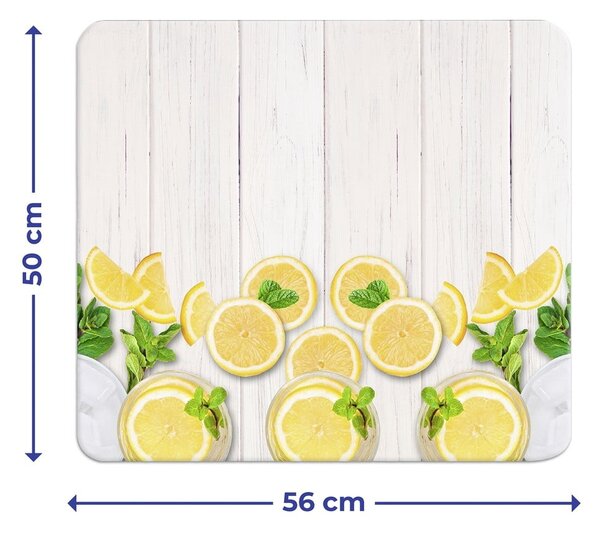 Płyta ochronna na ścianę przy kuchence ze szkła hartowanego 50x56 cm Lemons – Wenko