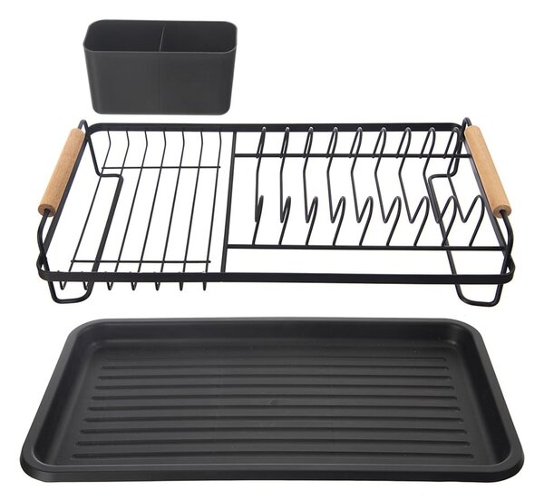 Czarny metalowy ociekacz 43x23,5 cm Radka – Orion