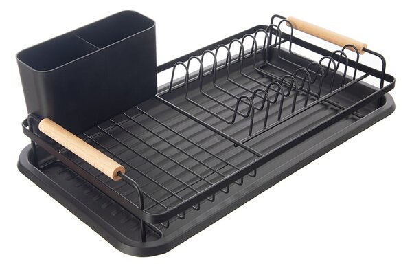 Czarny metalowy ociekacz 43x23,5 cm Radka – Orion