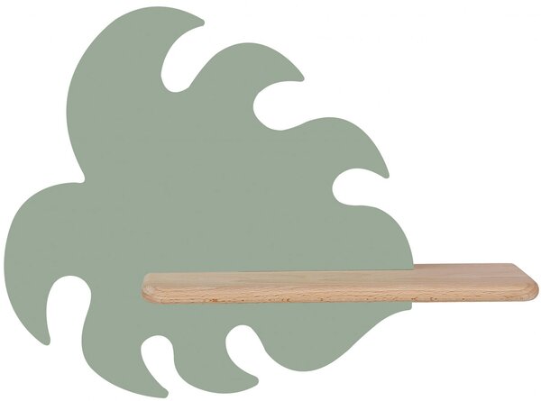 Drewniany kinkiet dziecięcy w kształcie liścia - K054-Ori