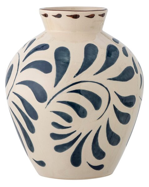 Kremowy kamionkowy wazon (wysokość 24 cm) Heikki – Bloomingville