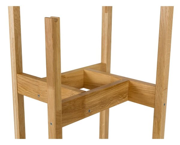 Wieszak stojący z litego drewna dębowego Woodman Hilbert