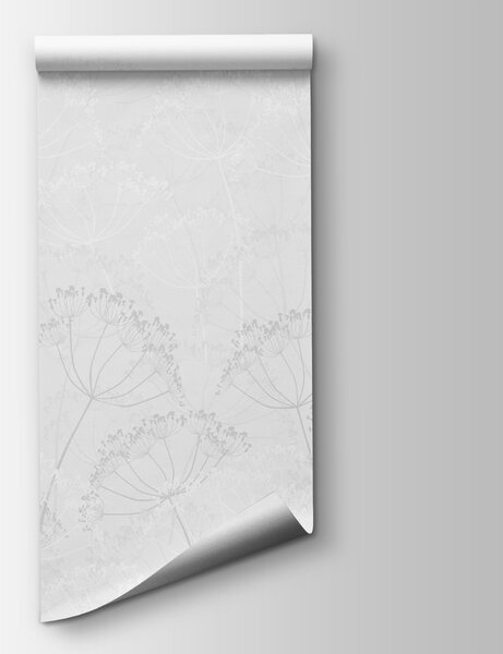 Fototapeta Biały wzór kwiatowy, Fototapety Natura, Popularne Fototapety, w02105v2 - Tapeko.pl