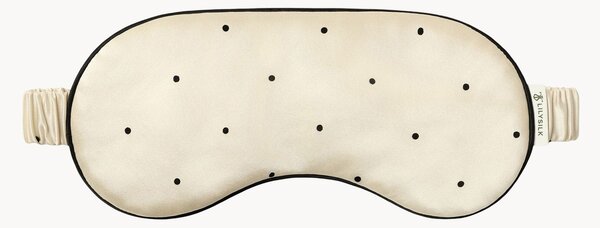 Opaska na oczy z jedwabiu Charmeuse Polka Dot