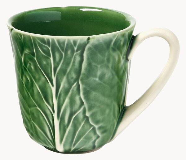 Komplet ręcznie malowanych kubków Cabbage, 4 elem