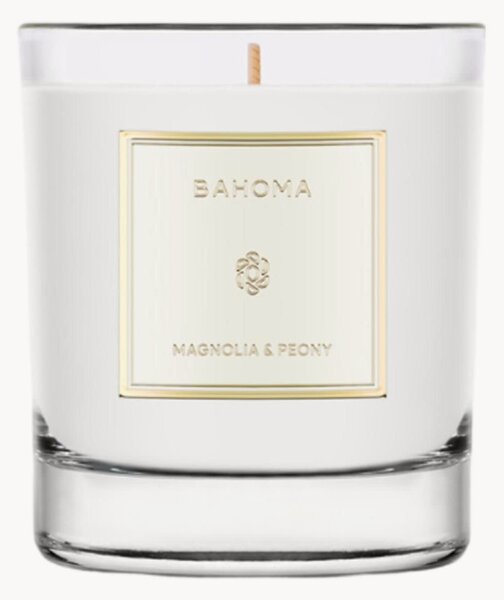 Ręcznie wykonana świeca zapachowa Magnolia & Piwonia (cytrusy, piwonia)