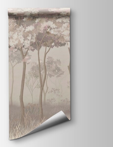 Fototapeta Grupa ptaków w lesie, Fototapety Natura, Popularne Fototapety, w02270 - Tapeko.pl