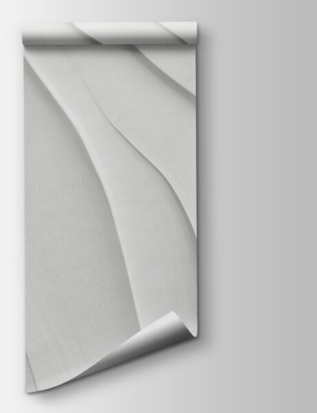 Fototapeta Biała powierzchnia z falistymi liniami, Fototapety 3d, Popularne Fototapety, w02298 - Tapeko.pl