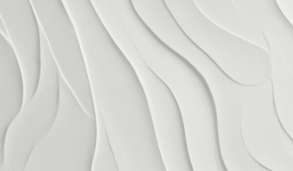 Fototapeta Biała powierzchnia z falistymi liniami, Fototapety 3d, Popularne Fototapety, w02298 - Tapeko.pl
