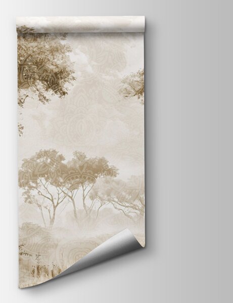 Fototapeta Grupa drzew na polu, Fototapety Natura, Popularne Fototapety, w08442v2 - Tapeko.pl