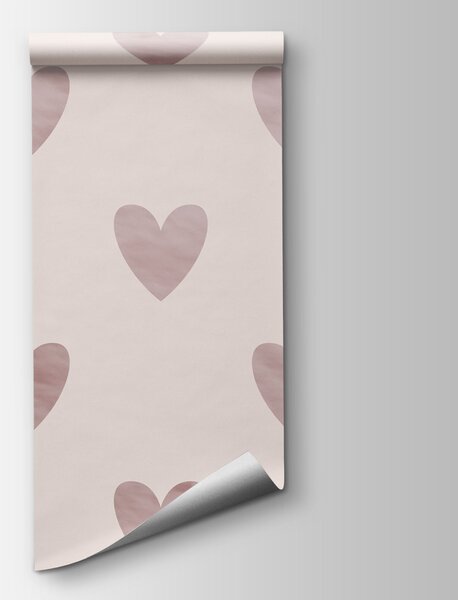 Fototapeta Wzór z sercami na białym tle, Fototapety Geometryczne, Popularne Fototapety, t01002 - Tapeko.pl