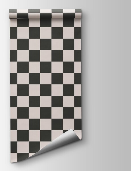 Fototapeta Czarno-biały wzór w kratkę, Fototapety Geometryczne, Popularne Fototapety, w01922 - Tapeko.pl