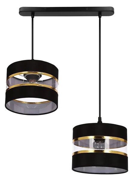 Czarna nowoczesna lampa wisząca - D254 T5-Z16