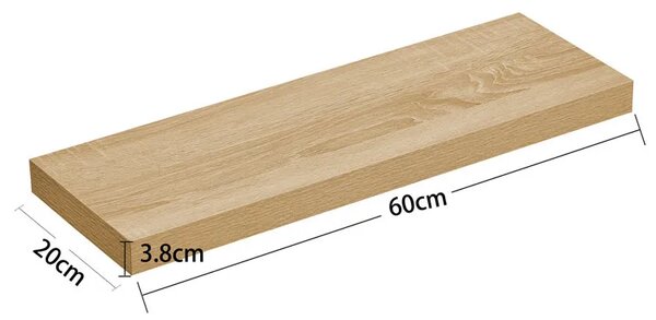 Minimalistyczna półka ścienna dąb sonoma D6-C57