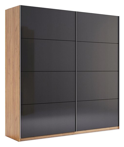Nowoczesna szafa uchylna dąb craft + lava mat L5-P69