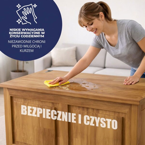 Skrzynia drewniana TOSCANA, 85x44x48cm, naturalny brąz Casaria