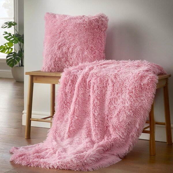Różowy koc z mikropluszu 150x200 cm Cuddly – Catherine Lansfield