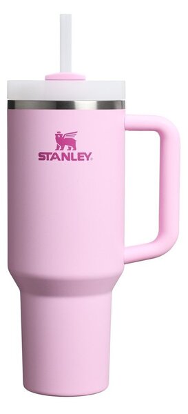 Różowy termos ze słomką ze stali nierdzewnej 1,18 l Quencher H2.0 FlowState Tumbler Cherry Blossom – Stanley