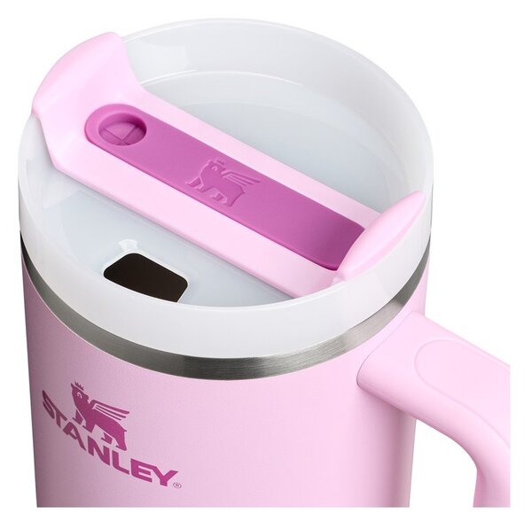 Różowy termos ze słomką ze stali nierdzewnej 1,18 l Quencher H2.0 FlowState Tumbler Cherry Blossom – Stanley