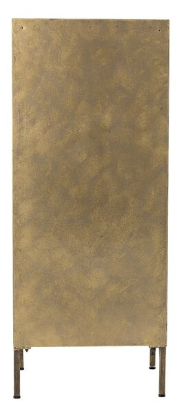 Metalowa witryna w kolorze złota 45x110x40 cm Saone – Bloomingville