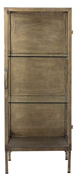 Metalowa witryna w kolorze złota 45x110x40 cm Saone – Bloomingville