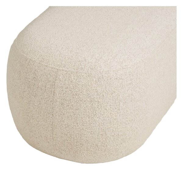 Beżowa ławka z materiału bouclé Blossomville – House Nordic