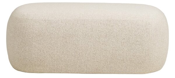 Beżowa ławka z materiału bouclé Blossomville – House Nordic