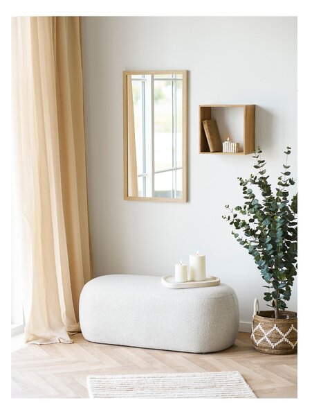 Wielopoziomowa półka z litego drewna dębowego w naturalnym kolorze 30 cm Lattoon – House Nordic