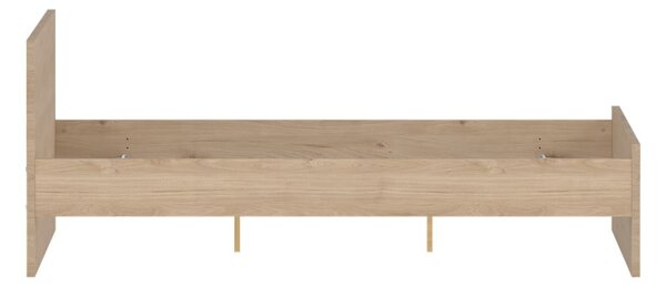 Łóżko dwuosobowe w dekorze dębu bez stelaża 180x200 cm w naturalnym kolorze Naia – Tvilum