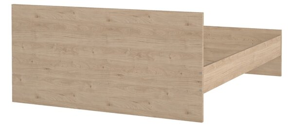 Łóżko dwuosobowe w dekorze dębu bez stelaża 180x200 cm w naturalnym kolorze Naia – Tvilum