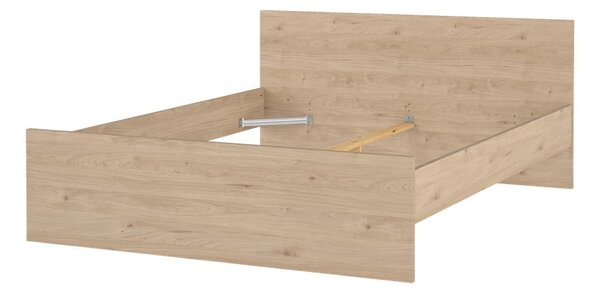 Łóżko dwuosobowe w dekorze dębu bez stelaża 180x200 cm w naturalnym kolorze Naia – Tvilum