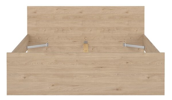 Łóżko dwuosobowe w dekorze dębu bez stelaża 180x200 cm w naturalnym kolorze Naia – Tvilum