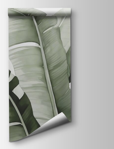 Fototapeta Bujne zielone liście w łagodnych falach, Fototapety Palmy, Popularne Fototapety, w02703v1 - Tapeko.pl