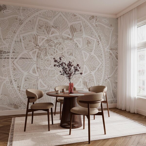 Fototapety Etniczna mandala w delikatnych odcieniach, Fototapety Wzory, w02693 : Uwalls.pl