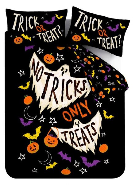 Czarna pościel jednoosobowa 135x200 cm Halloween Trick or Treat – Catherine Lansfield